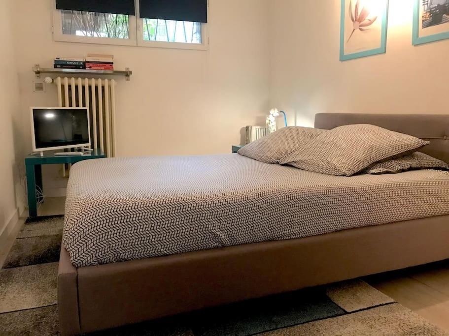 Appartement Cosy, Independant Avec Jardin 뫼동 외부 사진