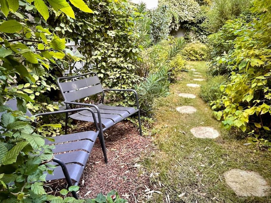 Appartement Cosy, Independant Avec Jardin 뫼동 외부 사진