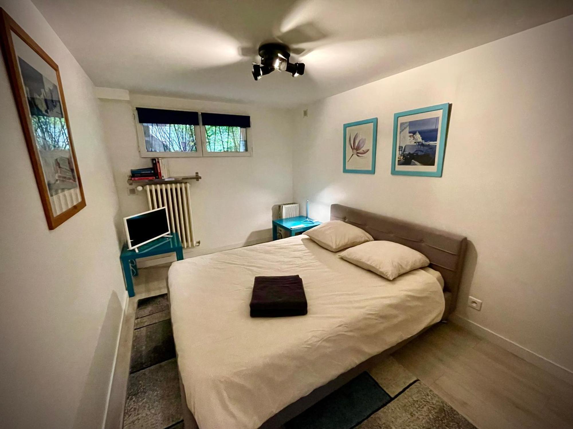 Appartement Cosy, Independant Avec Jardin 뫼동 외부 사진